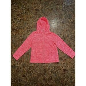 Calvin Klein Performance Full Zip Hoodie Women's Fleece Jacket Size L Orange